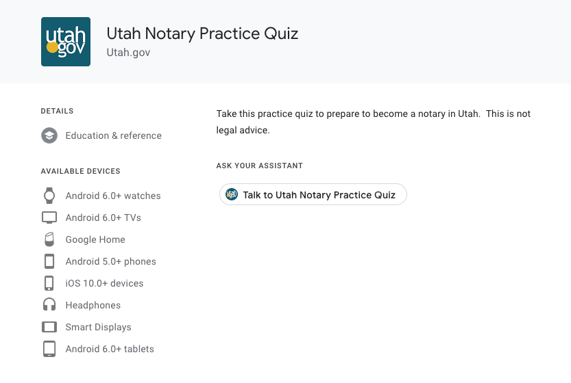 Utah Notary Exam