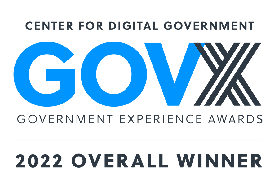 2022 Overall Winner - Government Experience Awards